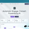 AI SaaS landing page template