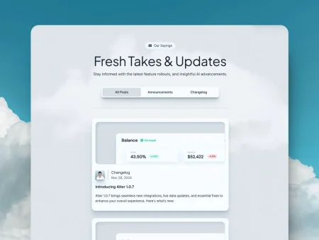 AI SaaS landing page template