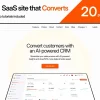 conversion-focused SaaS template