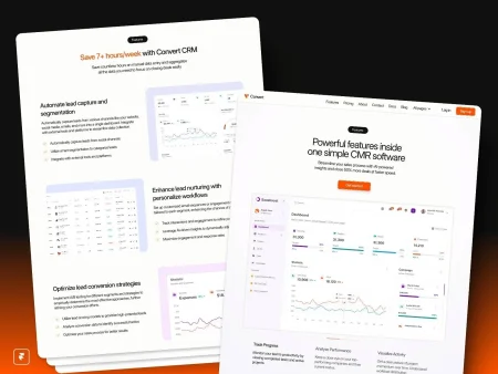 conversion-focused SaaS template