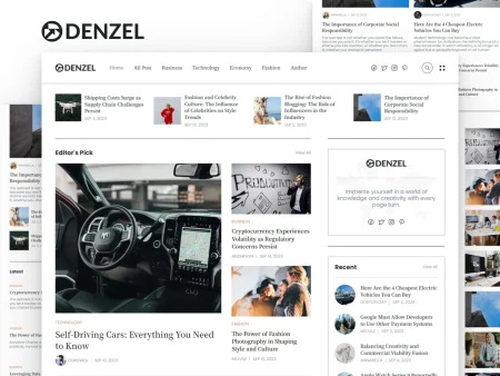 magazine style blog template