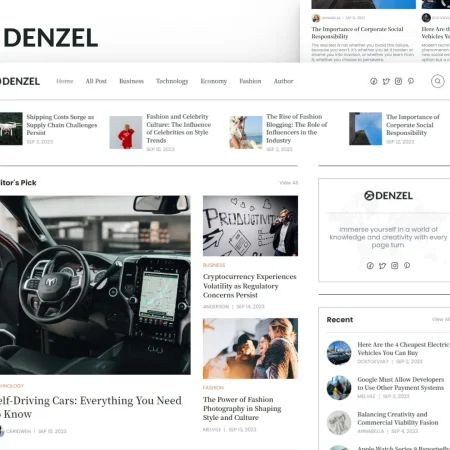 magazine style blog template