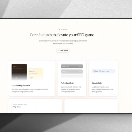 minimalist SaaS template