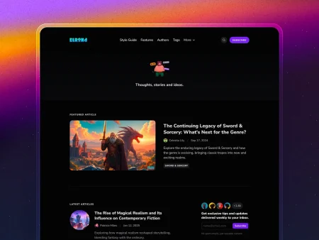 minimal blog template