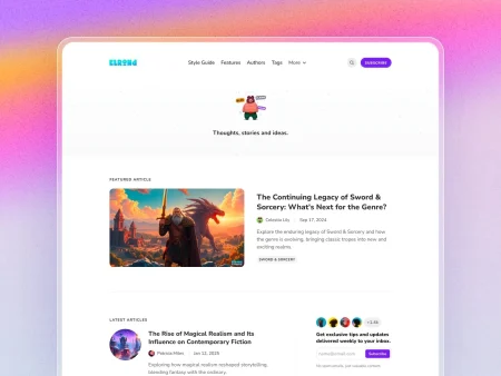 minimal blog template