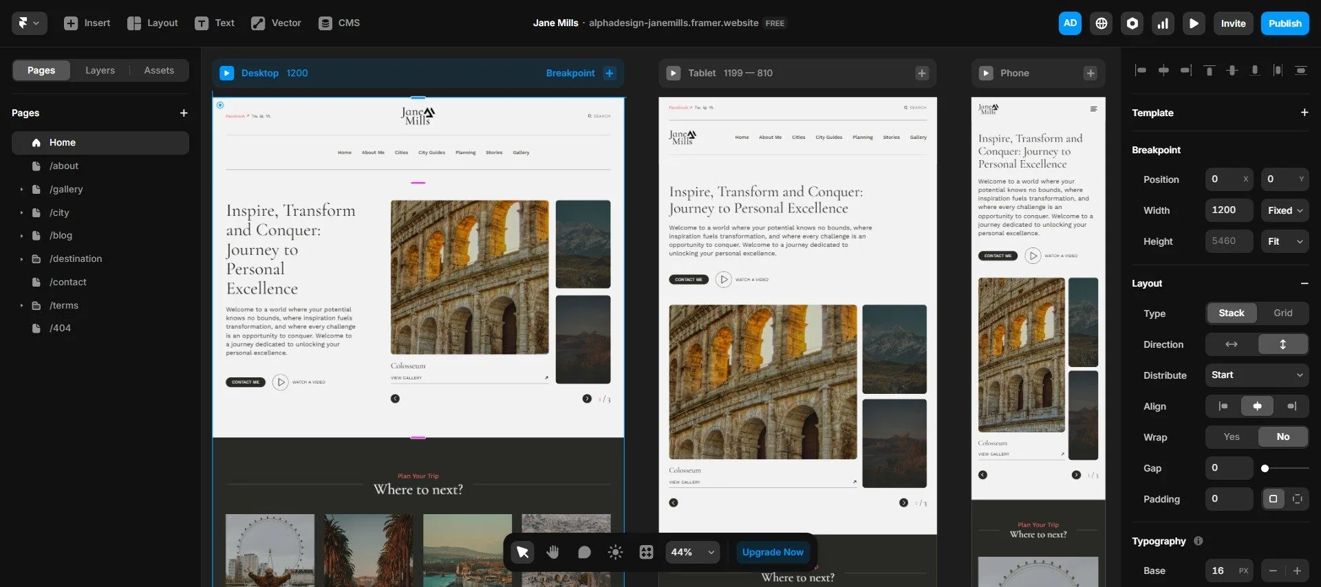 Travel Blog Template