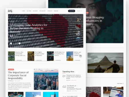 magazine blog template