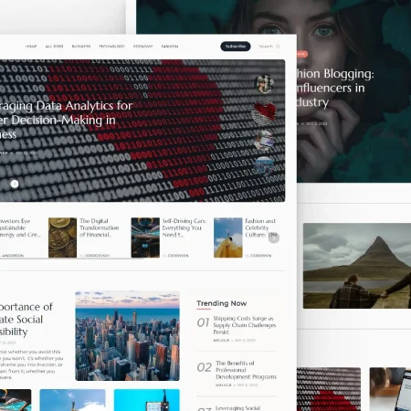 magazine blog template