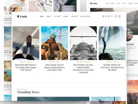 minimalist blog template