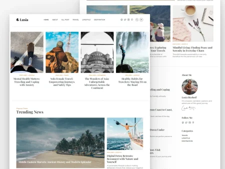 minimalist blog template