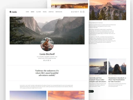 minimalist blog template