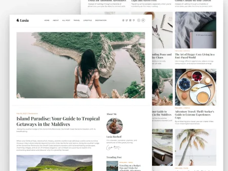 minimalist blog template
