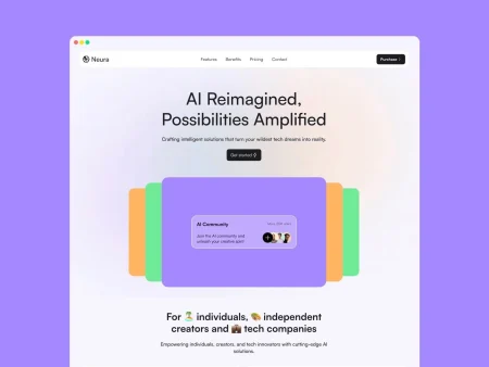 AI SaaS Website Template