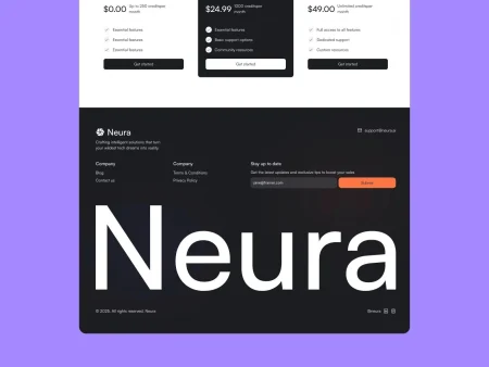 AI SaaS Website Template