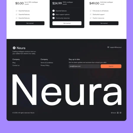 AI SaaS Website Template