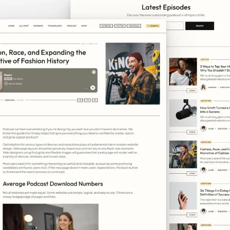podcast and blog template