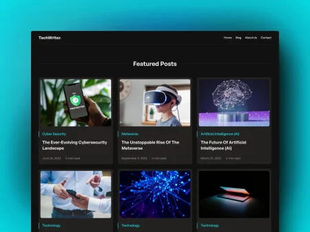 tech blog template