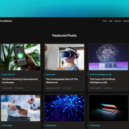 tech blog template