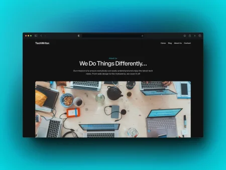 tech blog template