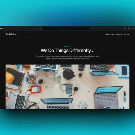 tech blog template