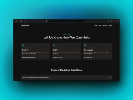 tech blog template