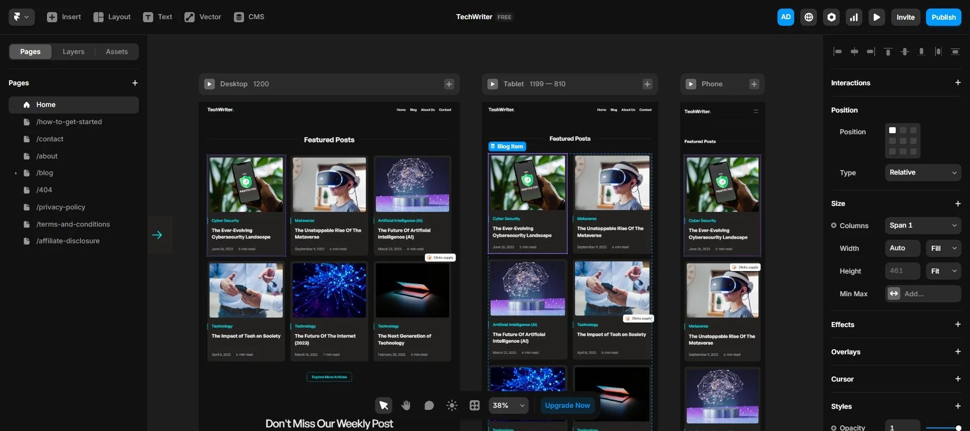 tech blog template

