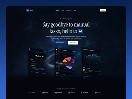 AI Startup Landing Page