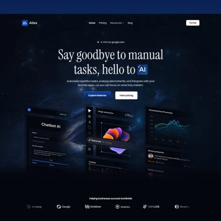 AI Startup Landing Page