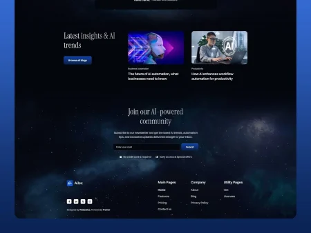 AI Startup Landing Page