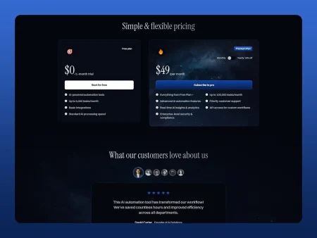 AI Startup Landing Page
