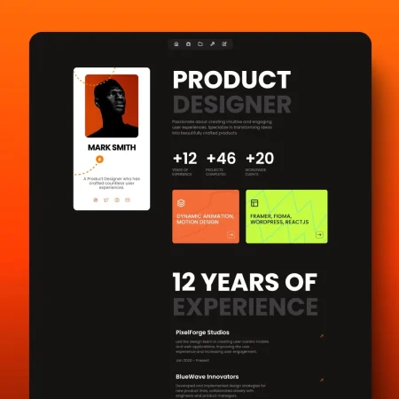 The Effortless, Premium Creative Portfolio Template for 2025