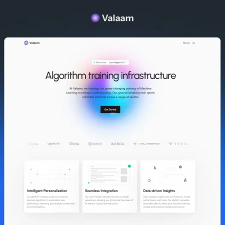 Machine Learning Website Template